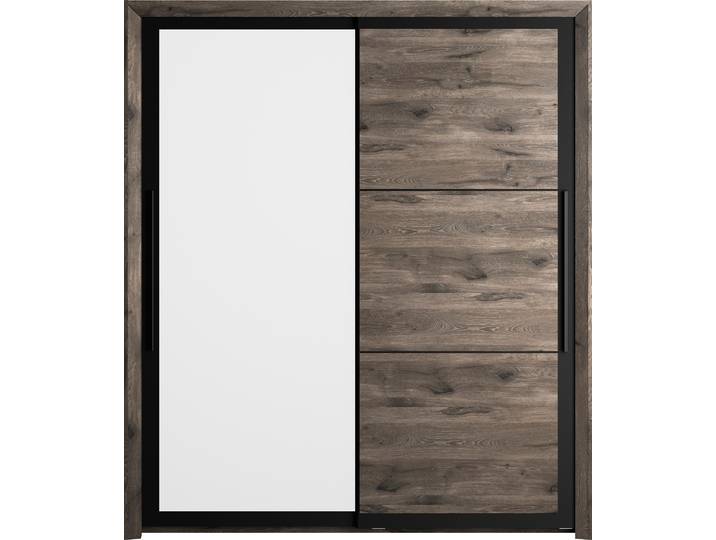 Kleiderschrank, Braun, 191x220x63 cm, Spanplatte, 2 Türen, Kinder, GAMI