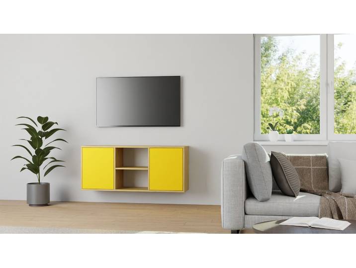 Hängesideboard nach Maß – diverse Materialien Eiche Natur geölt