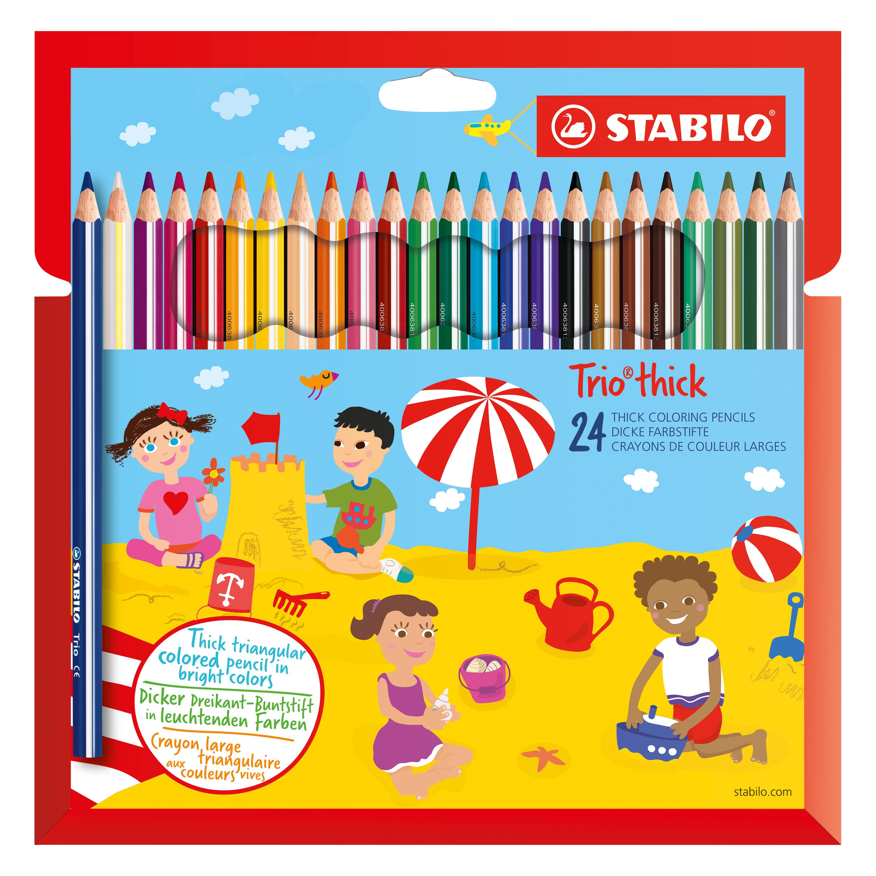 Stabilo Trio dick Dreikant-Buntstift (24x) (203/24-01)