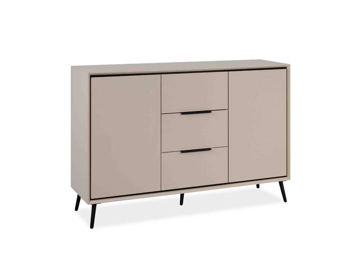Finori Arona Kommode Sand/Schwarz
