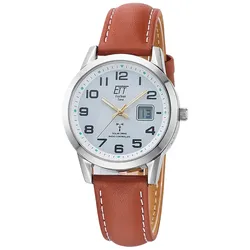 ETT Eco Tech Time ELS-11616-61L Damenuhr Funk Solar Drive Gobi