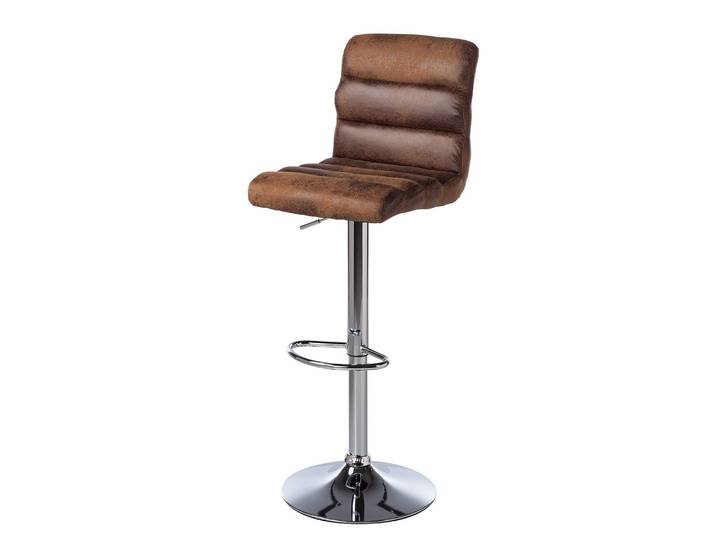 Barstuhl Kamloops 42 x 98 x 51cm Vintage Braun Einzelhocker