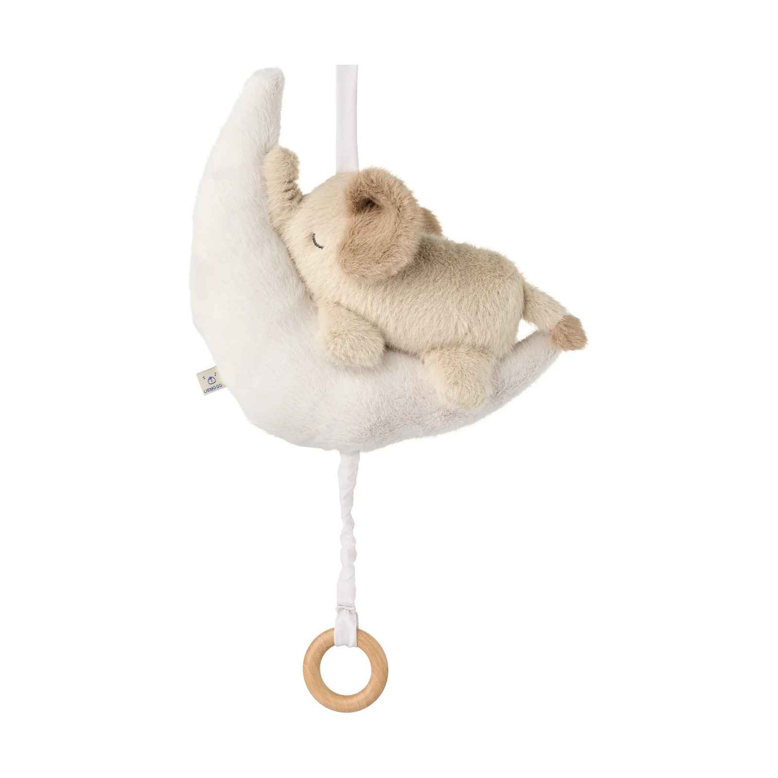 Liewood Manyd baby olifant muziekmobiel Mist-Sandy