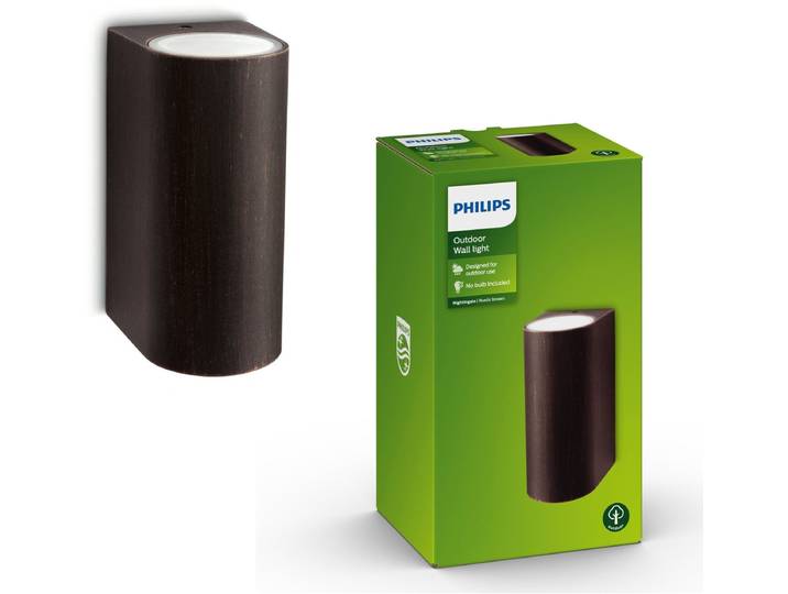 Philips Nightingale muurlamp - bruin
