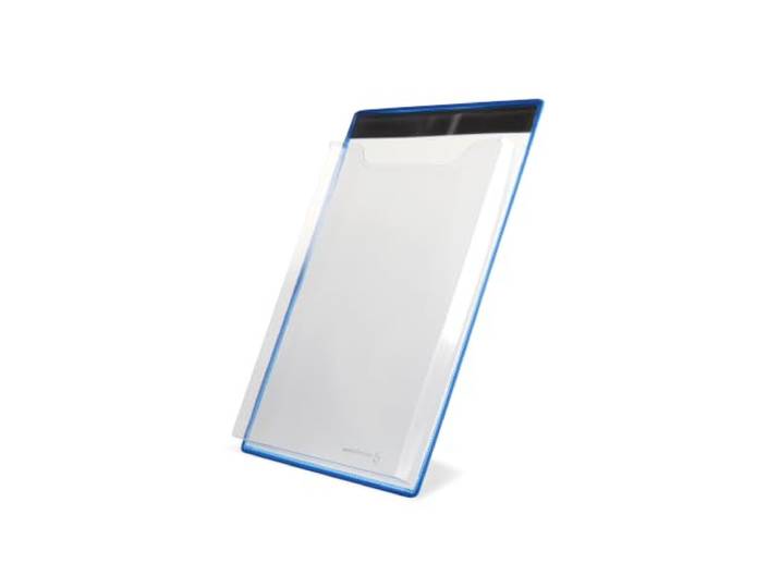 Djois\, 354041 – Porte-Brochures Magnétique Tarifold A4 Portrait\, 5 pcs Maintien magnétique puissant · Grande capacité 180 feuilles A4 · Idéal pour machines et ateliers