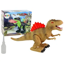 Dinosaurier Breathes Fire Steam Lights Batteriepack Braun