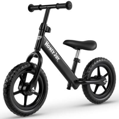 Costway Lightweight Toddler Balance Bike No Pedal Training Bicycle-Black