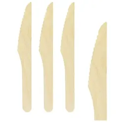 NATURALLY Messer aus Holz, 16cm, 100 Stk.