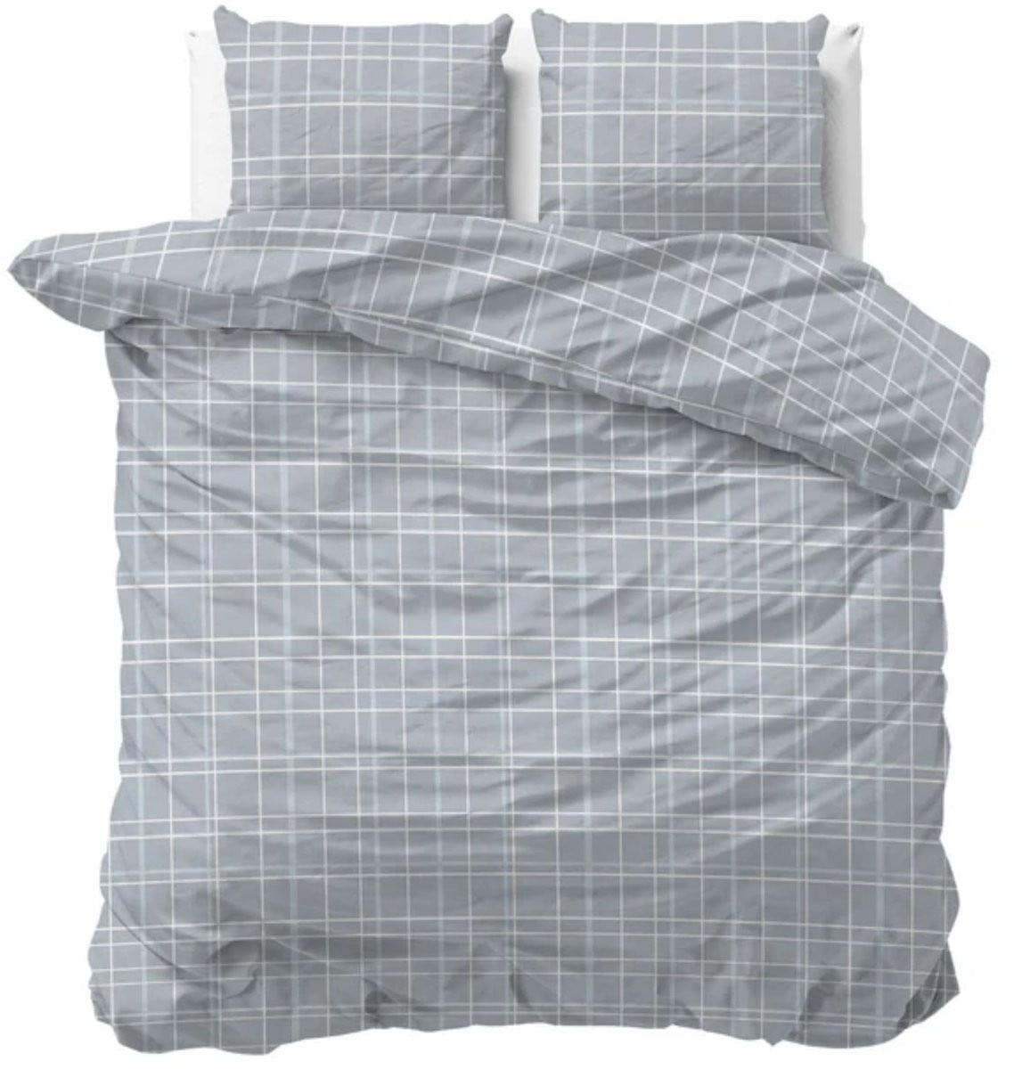 Sleeps Seva Flanel Dekbedovertrek Blauw - 200 x 220 cm - Warm en Zacht