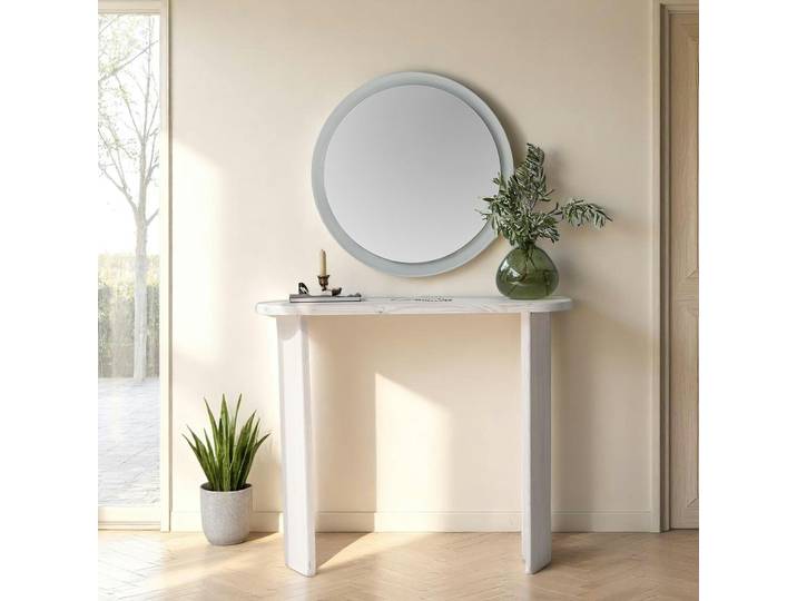 Console d'entrée moderne en bois SITIA - Bois blanc