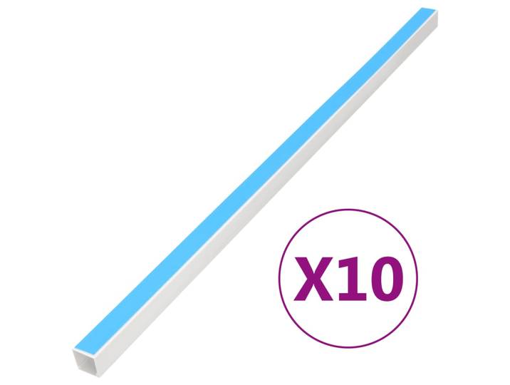 vidaXL Kabelkanäle Selbstklebend 20x10 mm 10 m PVC