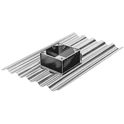 Helios Welldachsockel WDS 355/400 ? 177 mm Wellenabstand ? bis 25° Dachneigung ?...