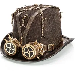 Zylinder "Steampunk-Reißverschluss"