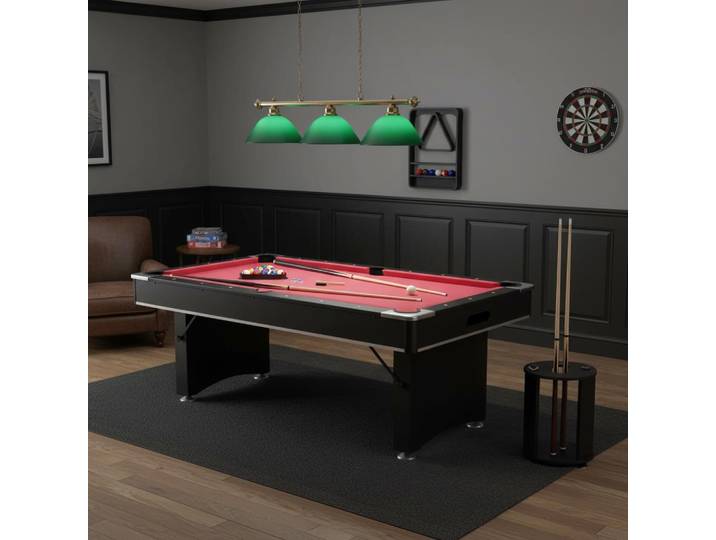 Table de billard 1835 mm, kit de billard portable, pieds réglables, ensemble d'accessoires complet avec boule, queue, support