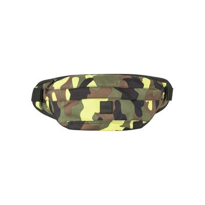 Mini Bag URBAN CLASSICS "Urban Classics Unisex Camo Shoulder Bag", Damen, Gr. onesize, grün (frozengelb camo), Polyester, mehrfarbig, Taschen