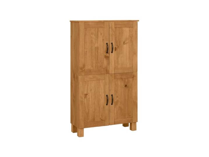 Alby-armoire Midi à Quatre Portes En Bois De Pin
