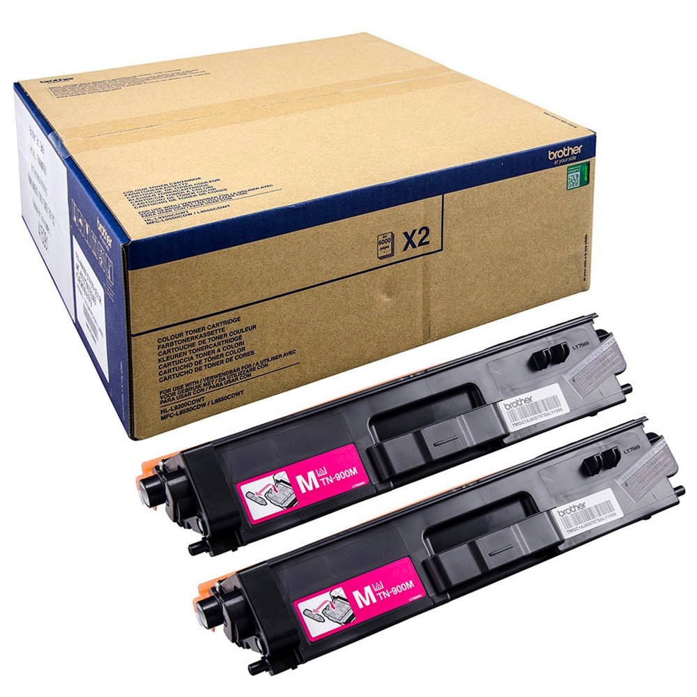 Brother TN-900MTWIN, 12000 Seiten, Magenta, 2 Stück(e)