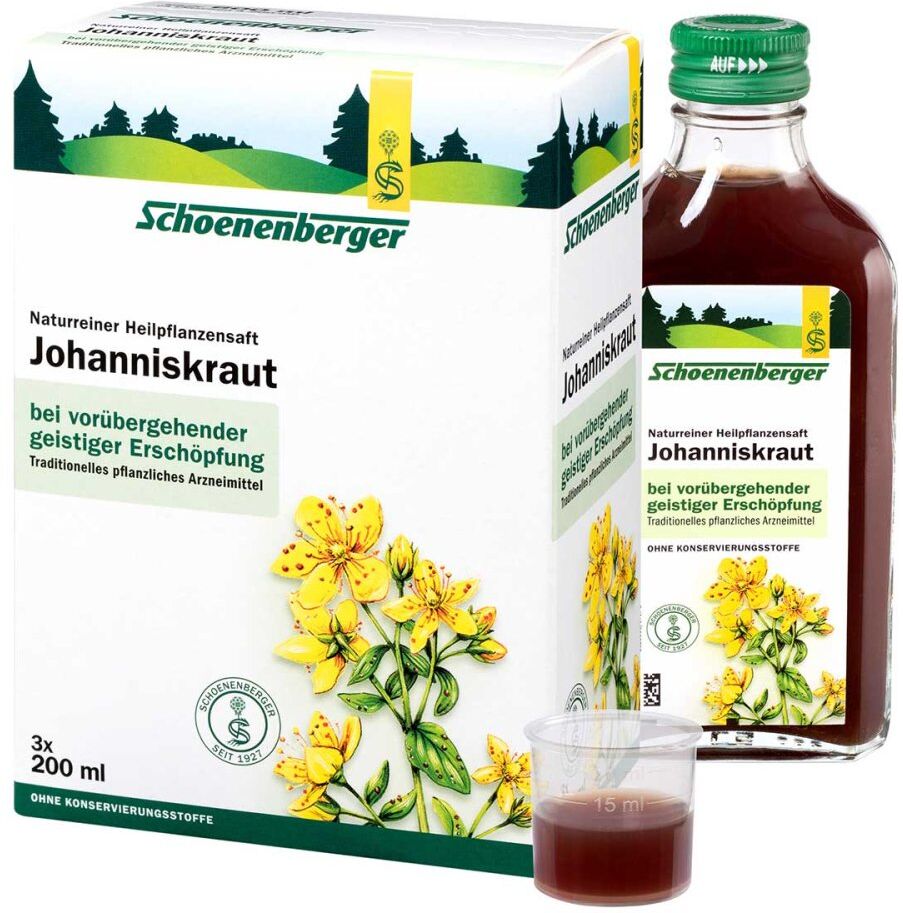 Schoenenberger Naturreiner Heilpflanzensaft Johanniskraut 3X200ml
