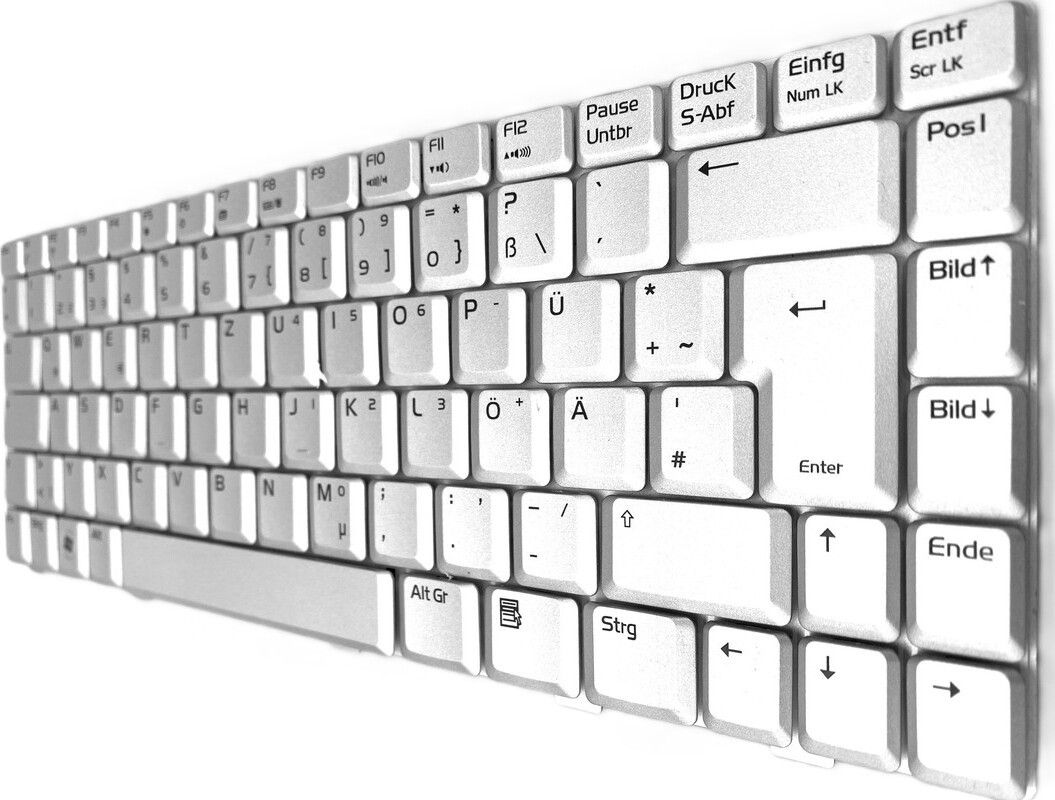 T-ProTek Toetsenbord voor ASUS W3J - Zilverkleurig