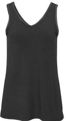 Boxercraft BW2504 Women's Womens Bamboo V Neck Top in Black size XS   96% bamboo/4% spandex