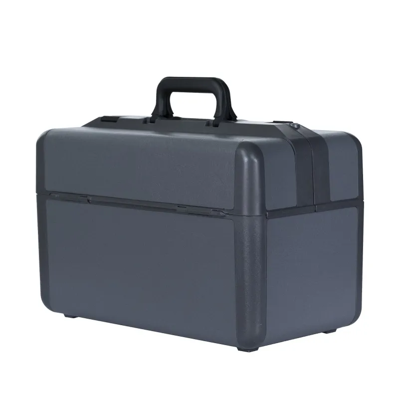 Arztkoffer Dürasol "IDEAL groß", 44 x 24 x 29 cm Kunstleder-Besatz Grau 2212