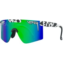 Pit Viper, Unisex, Sportbrille, The Cowabunga Original Polarized Blue-Green Narrow (black white*, Blau, Green, Blau, Green), Schwarz, Weiss, Blau, Grün