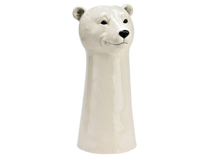 Vase, Weiß, Keramik, 14x28x13 cm, Dekoration, Vasen, Keramikvasen
