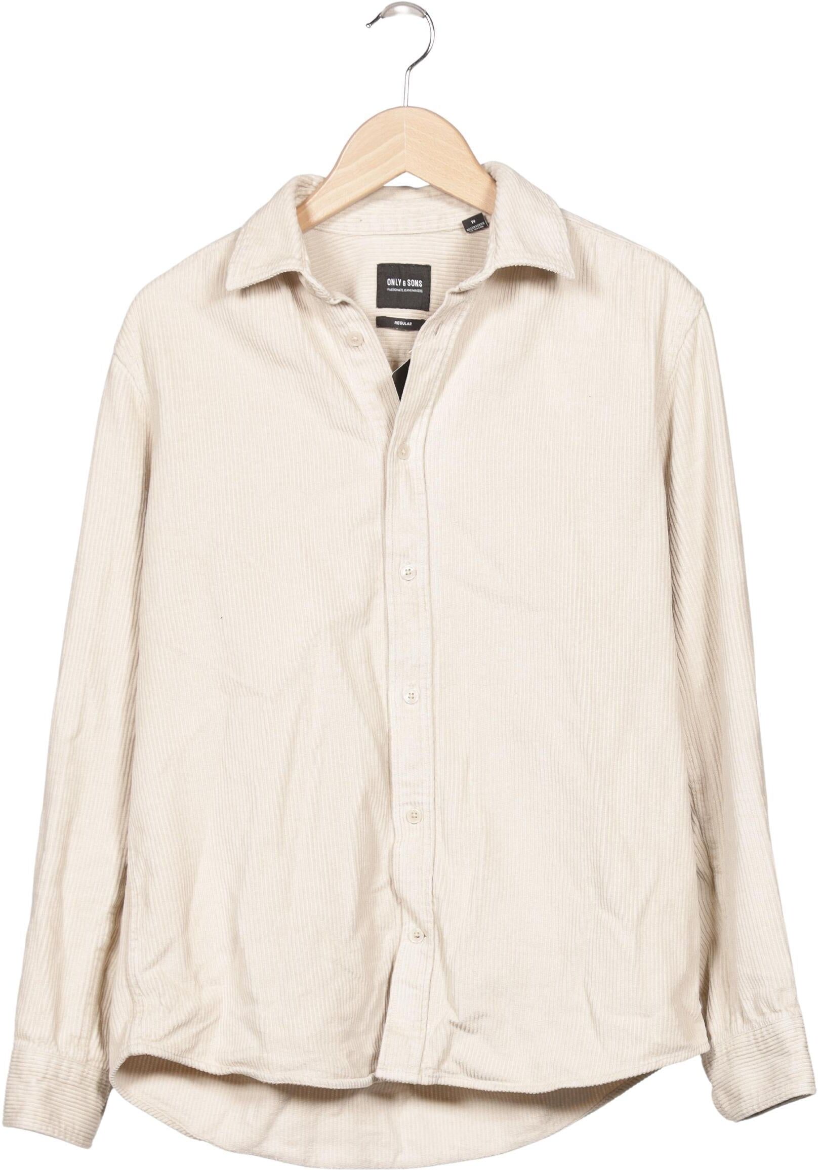 Only & Sons Herren Jacke, Beige, Gr. M, Baumwolle - Second Hand