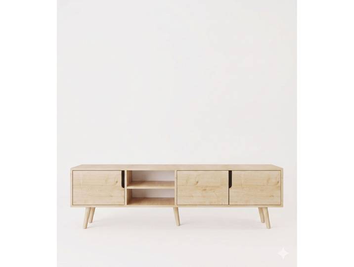 TV-Möbel Georis Saphir Eiche Holzwerkstoff B 180 cm - TV-Möbel