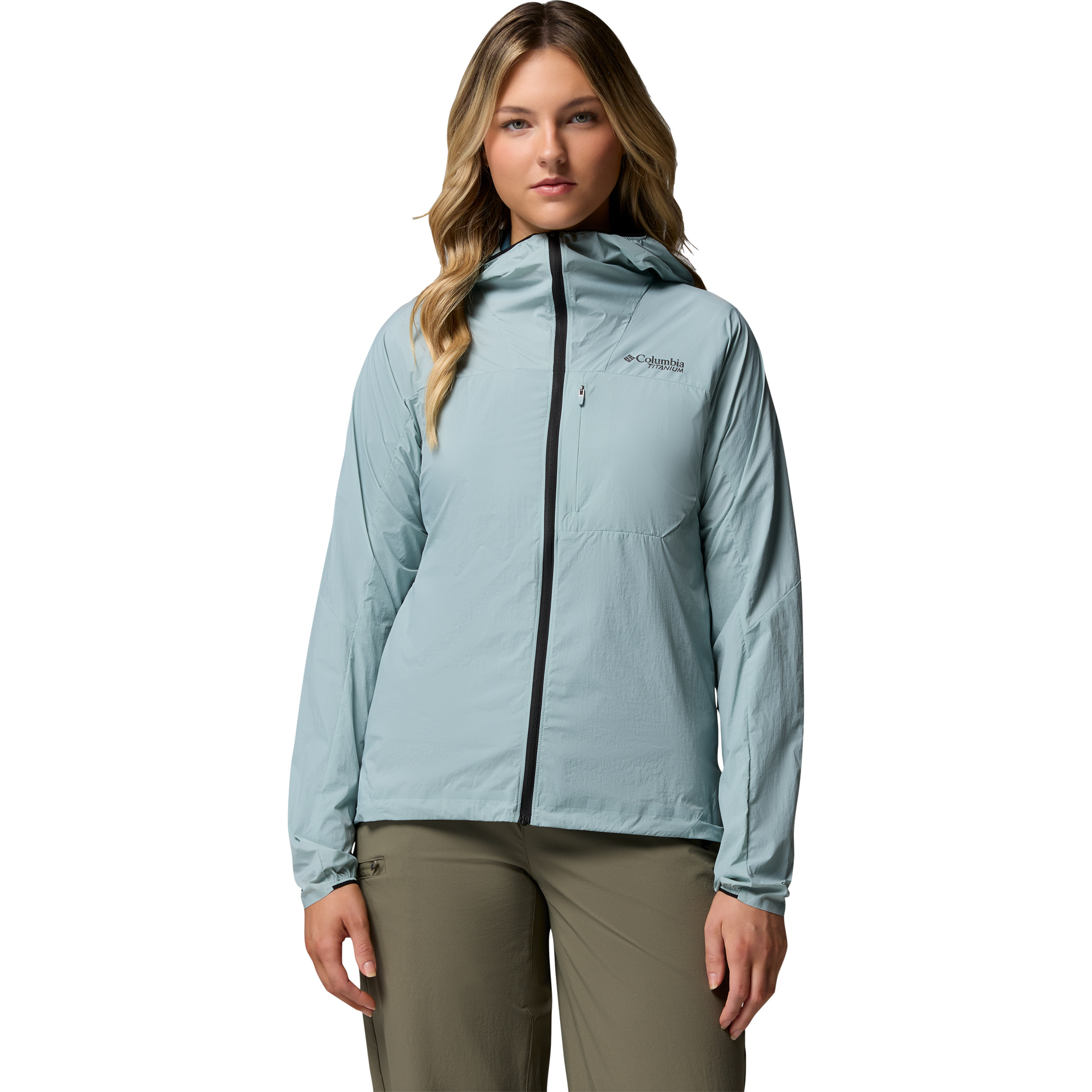 Columbia Khyex Pro Wind Damen Freizeitjacke, Parkas blau Größe L Camping Widerstandsfähig