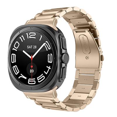 Uhrenarmband für Samsung Galaxy Ultra ansehen Edelstahl Ersatz Gurt Herren Jahrgang Geschäftsband Armband