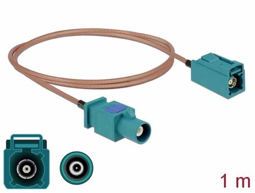 Delock WLAN-Antennen Anschlusskabel [1x Fakra-Stecker - 1x Fakra-Buchse] 1m