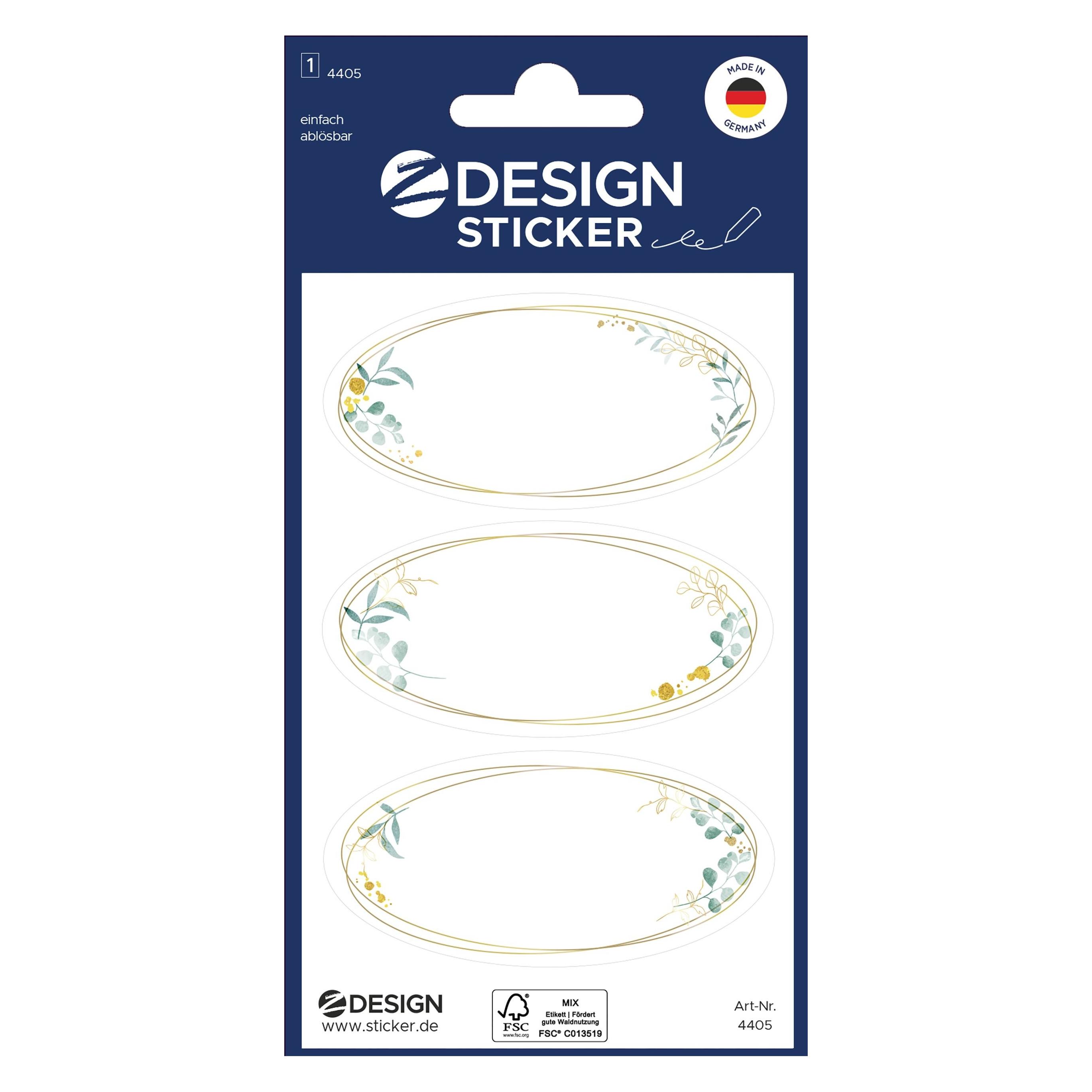 Z-Design Sticker zum Beschriften (9 Sticker) (4405)