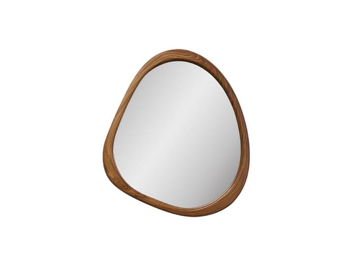 Design Wandspiegel „Luxon“ mit Holzrahmen 44 x 48 cm Nordic Living