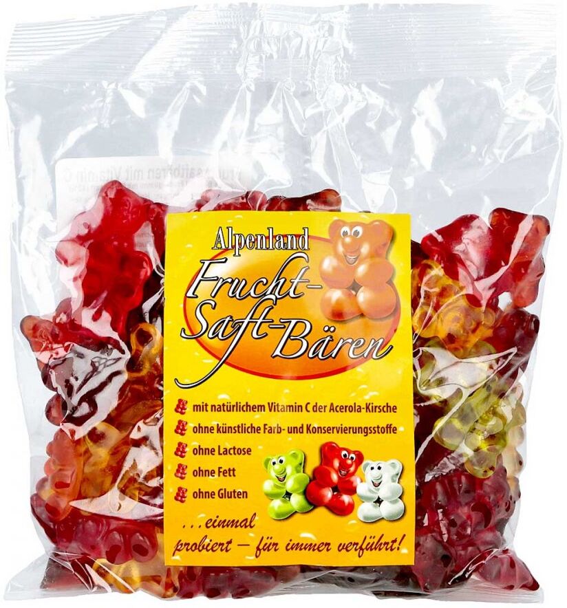Fruchtsaftbärchen Alpenland grosse Bären