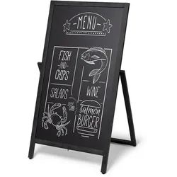 Exposicionate Holz Staffelei Flipchart 55 x 105 cm Schwarz ZPCHFBL55x105