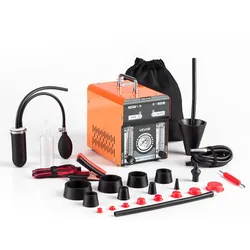 VEVOR EVAP Nebelmaschine Kfz Rauchgerät mit Luftpumpe Durchflussmesser Manometer Lecksuchgerät für Autos Motorräder Lkw Diagnosegerät zur Lecksuche 1,6 bar Rauchmaschine Dichtigkeitsprüfungswerkzeug