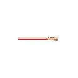 H05V-K 1,0 - PVC-Aderleitung, feindrähtig, Ring 100m, rot-weiß