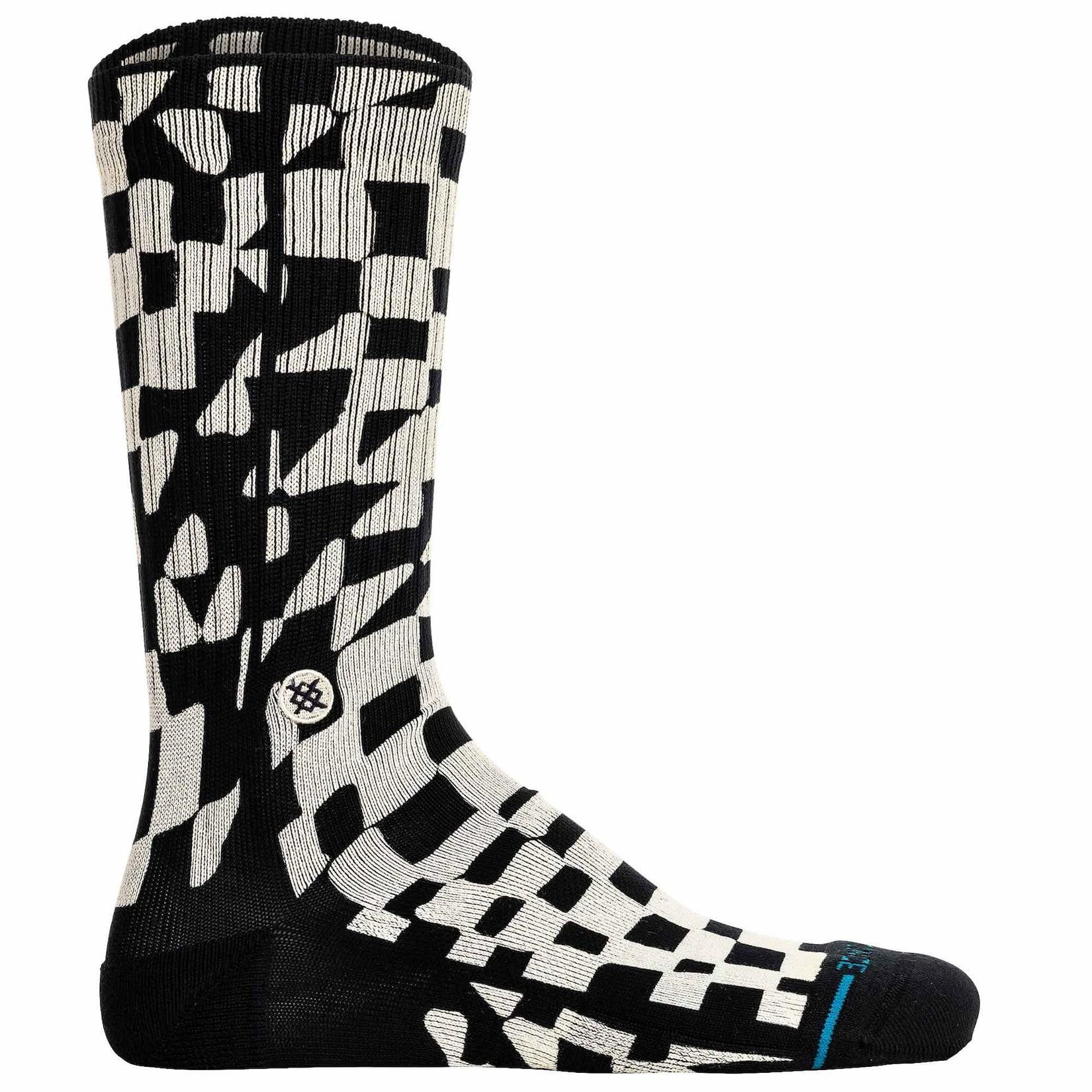 Wave Check Crew Unisex Socken