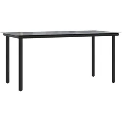 vidaXL, Gartentisch + Balkontisch, Dorlunin (4x Stuhl + Tisch) (160 x 80 x 74 cm)