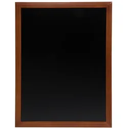 Securit® Wandtafel "Universal" – Mahagoniholz lackiert – Montageset inklusive – 70x90cm