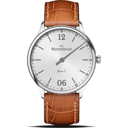 Meistersinger Klassik Yaara Quarz YAQ901AD - silber,cognac - 36mm