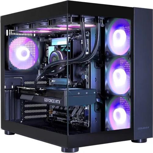 Hyrican COUGAR FV150 BK (7891) Gaming PC Ryzen 7 9800X3D Wasserkühlung 32GB/1TB SSD RTX 5080 Win11 - AMD Ryzen 7 9800X3D (96MB Cache - bis zu 5,2 GHz