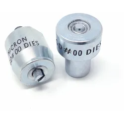 Werkzeug für Ösenpressen für selbstschneidende Ösen für Rundösen #00 (⌀ 4,4 mm), Edelstahl, silber