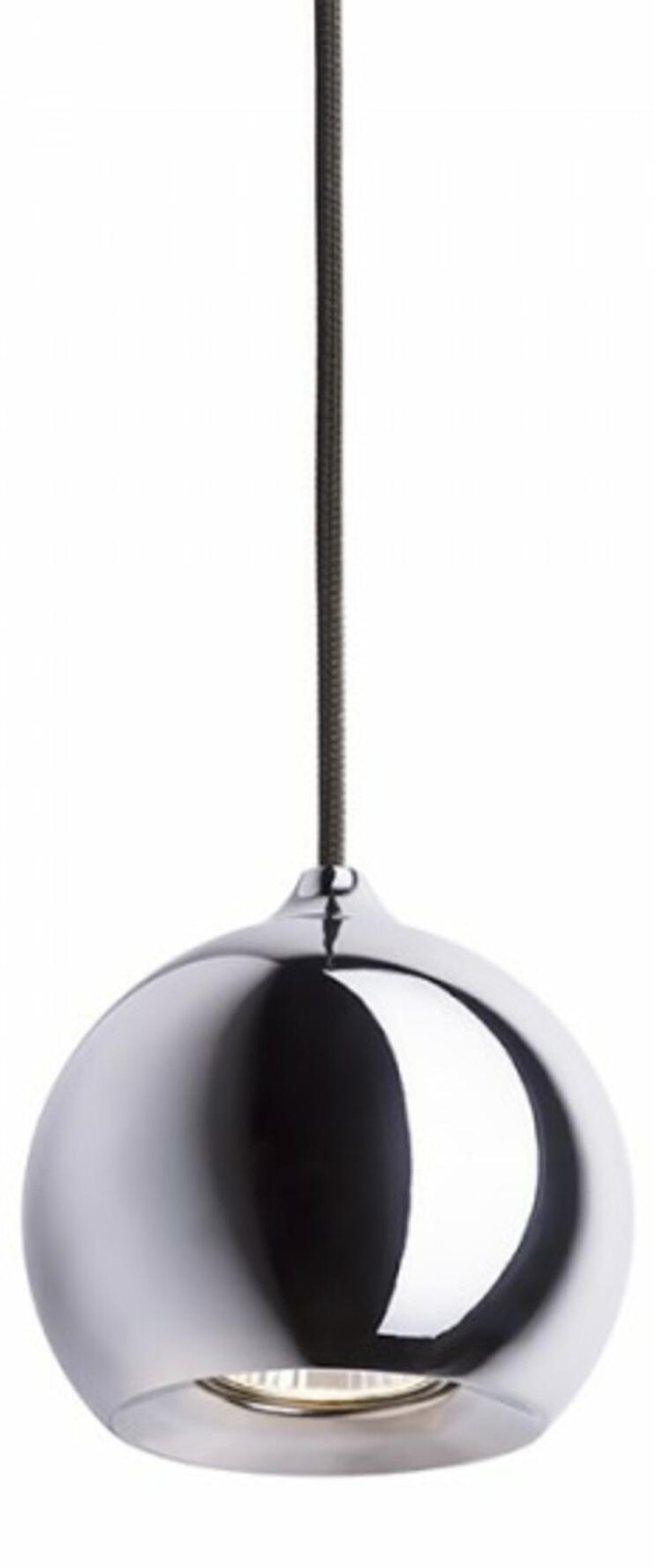 Rendl Desty I hanglamp - Zwart chroom - Rond design