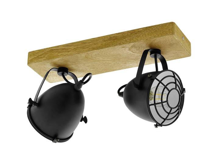 Eglo Spot Gatebeck Natur Holz B 11 cm