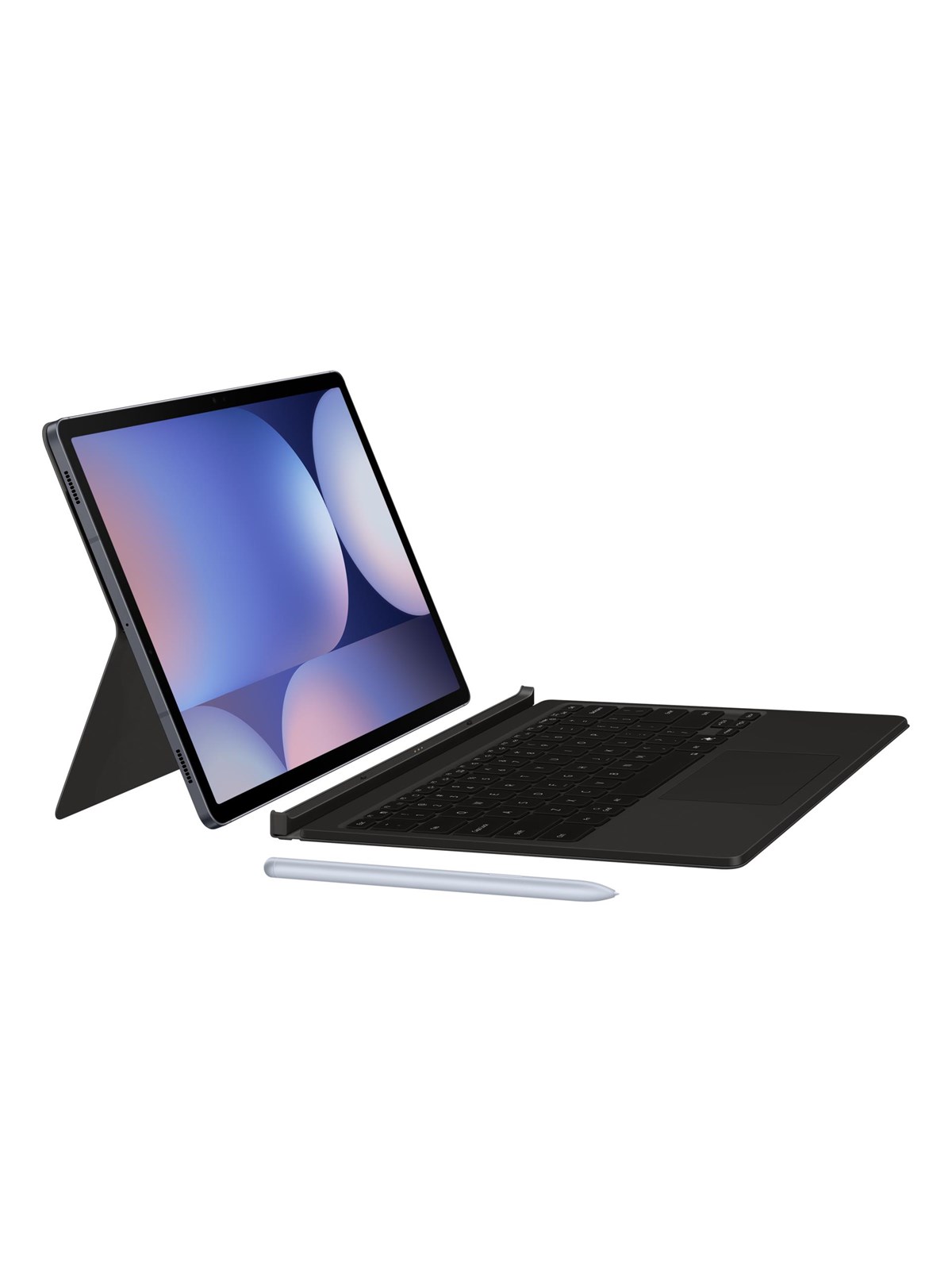 Samsung Galaxy Tab S10+ / Tab S9 FE+ / Tab S9+ - Book Cover Keyboard - Black (English) - Tastatur & Folio-Set - Schwarz