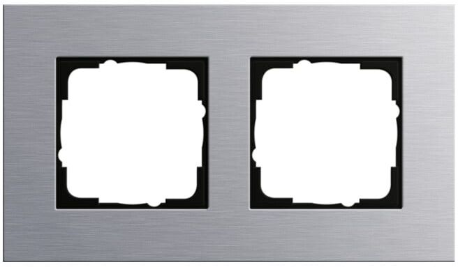 Gira Cadre de recouvrement 2f. alu Esprit 021217 (021217)