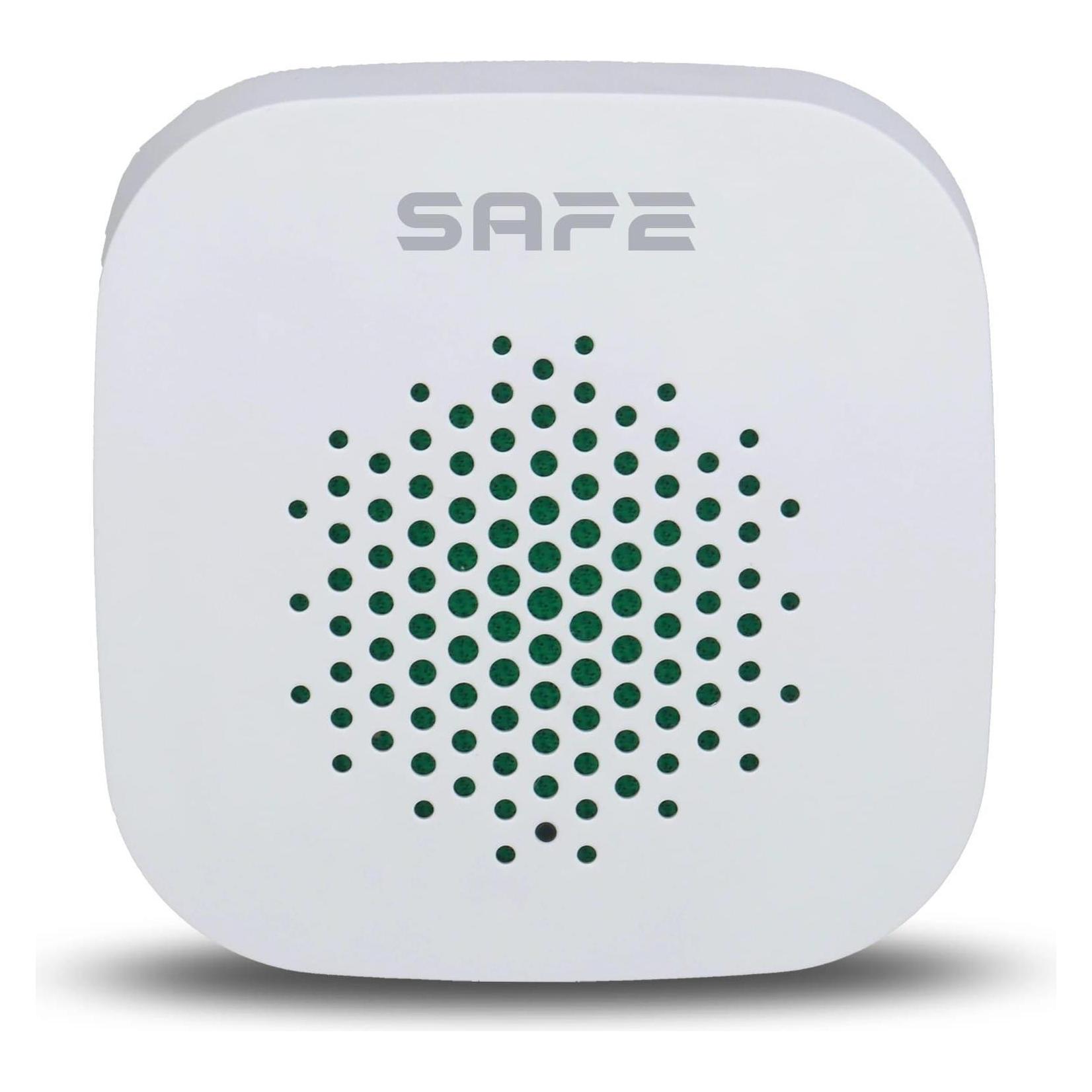 SafeHome SAFE Innensirene weiss / Drahtlose Innensirene für Alarmanlagen (SAFE38130)