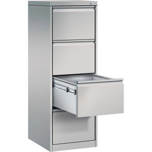 CP-Möbel Hängeregisterschrank Acurado C2000, 1-bahnig, 4 Schübe, weißaluminium